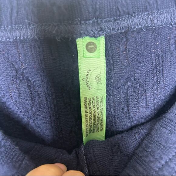New Honeydew Intimates Deep Blue Textured Leggings large - Picture 5 of 5